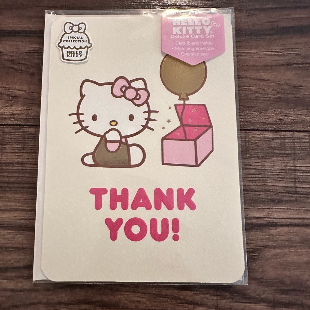 Hello Kitty Deluxe Card Set - Thank You